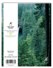 Load image into Gallery viewer, New Leaf Paper Photoreal Journal front cover featuring  photography of Silver Falls State Park in Oregon