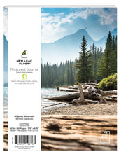 Load image into Gallery viewer, New Leaf Paper front cover of Photoreal Journal featuring photography of Mount Bowlen in Banff National Forest