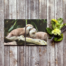 Load image into Gallery viewer, New Leaf Paper Photoreal Journals front and back covers featuring photography of otters