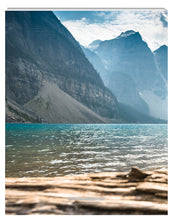 Load image into Gallery viewer, New Leaf Paper back cover of Photoreal Journal featuring photography of Mount Bowlen in Banff National Forest
