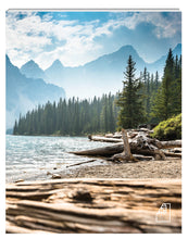 Load image into Gallery viewer, New Leaf Paper front cover of Photoreal Journal featuring photography of Mount Bowlen in Banff National Forest
