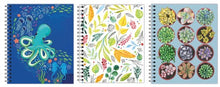 Load image into Gallery viewer, Designer Notebook Multi-Pack - set of (3) books, Sea/Leaves/Succulent
