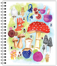 Load image into Gallery viewer, Designer Notebook - Mushrooms
